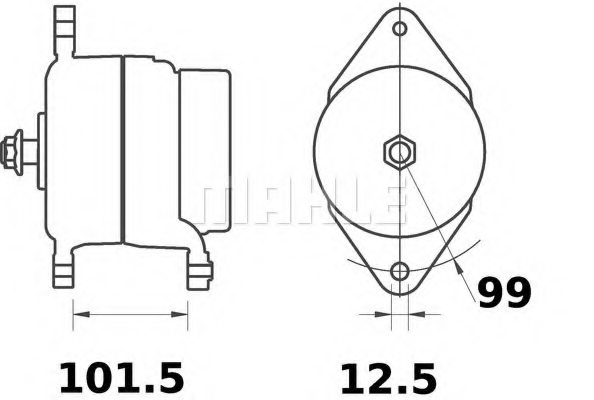 MAHLE ORIGINAL MG 549 Alternator